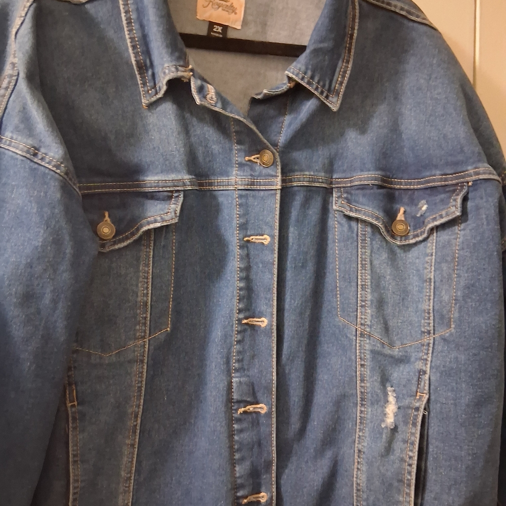 Blue Denim Jacket 2X